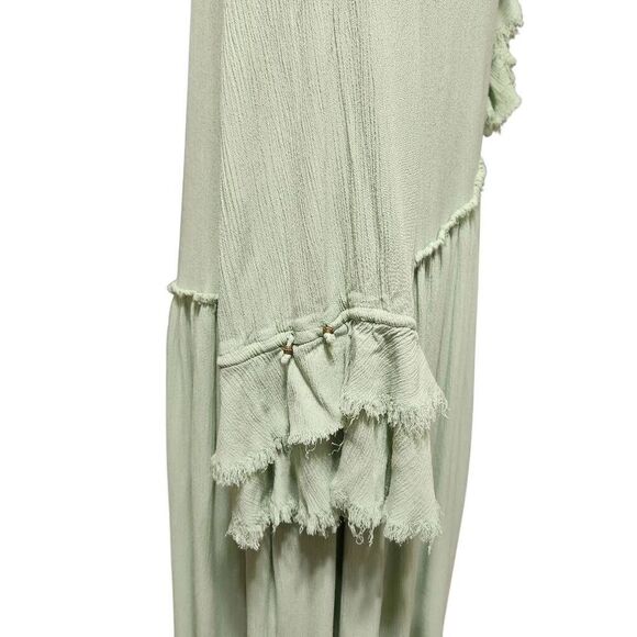 Free people Sweet Darlin Maxi Dress minted jade oversized small ruffle revolve - Picture 11 of 15